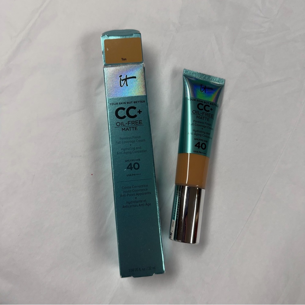 It Cosmetics CC+ Cream Oil Free Matte - NIB Shade TAN